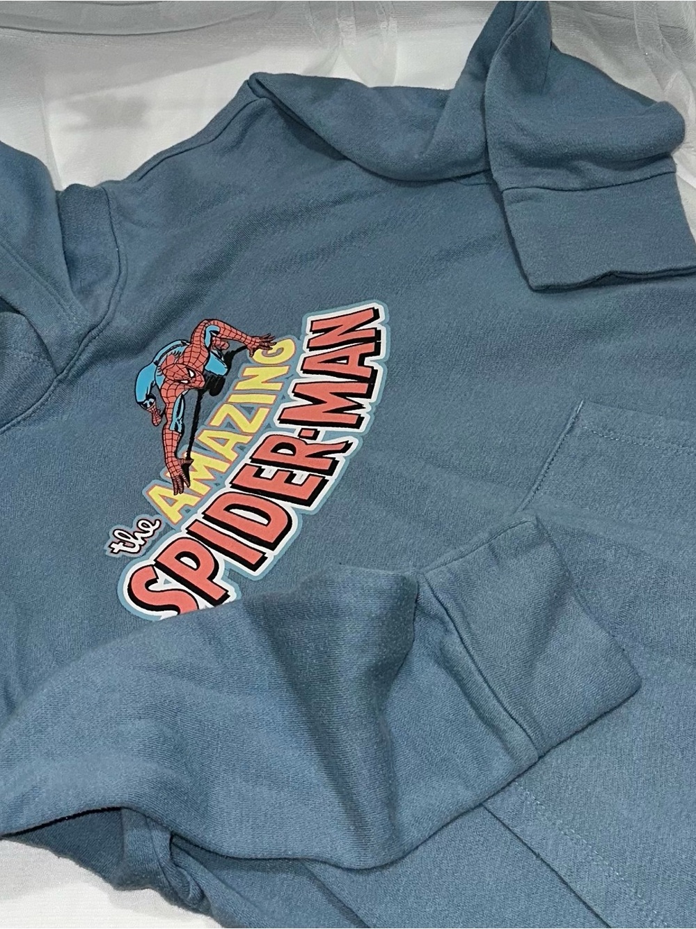 Old Navy Blue Spider-Man Graphic Crewneck Sweater